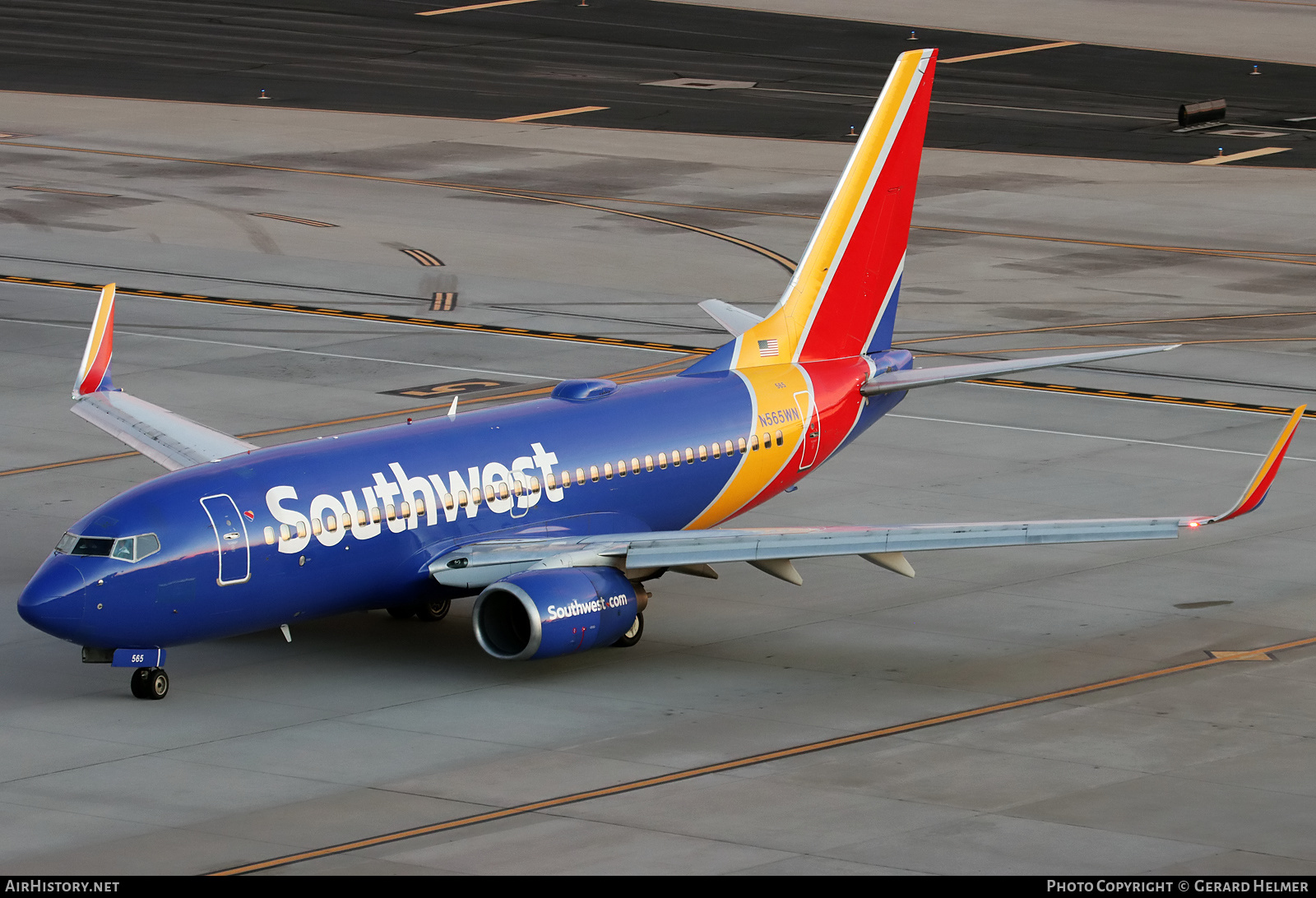 Aircraft Photo of N565WN | Boeing 737-76Q | Southwest Airlines | AirHistory.net #417277