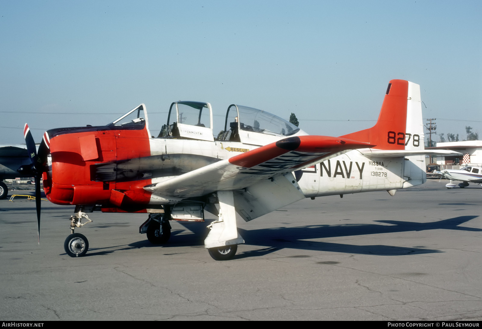 Aircraft Photo of N138NA / 138278 | North American T-28B Trojan | USA - Navy | AirHistory.net #417304