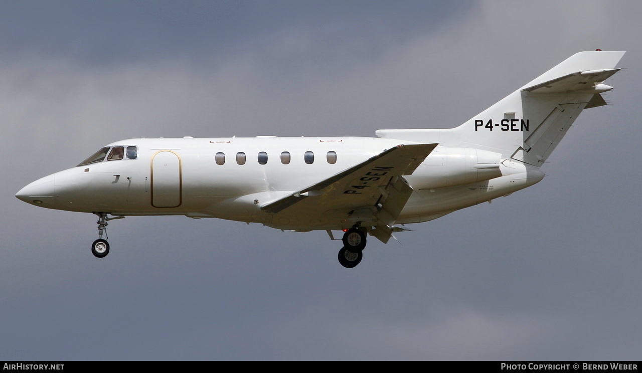 Aircraft Photo of P4-SEN | Raytheon Hawker 800XP | AirHistory.net #417315