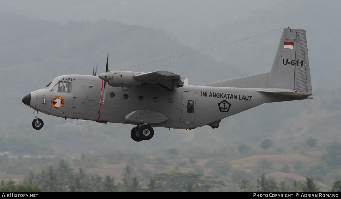 Aircraft Photo of U-611 | IPTN NC-212-200M Aviocar | Indonesia - Navy | AirHistory.net #417355