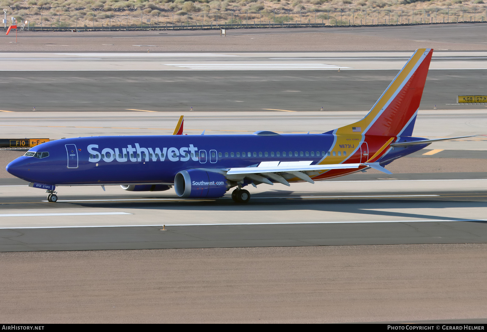 Aircraft Photo of N8731J | Boeing 737-8 Max 8 | Southwest Airlines | AirHistory.net #417386