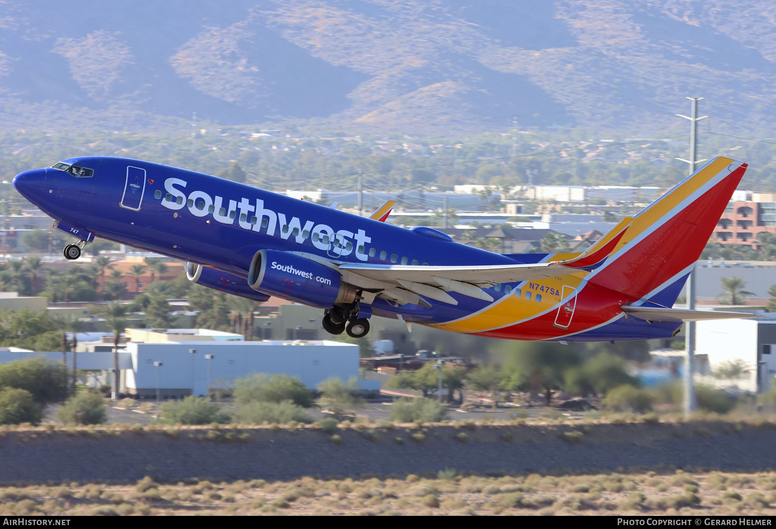 Aircraft Photo of N747SA | Boeing 737-7H4 | Southwest Airlines | AirHistory.net #417392
