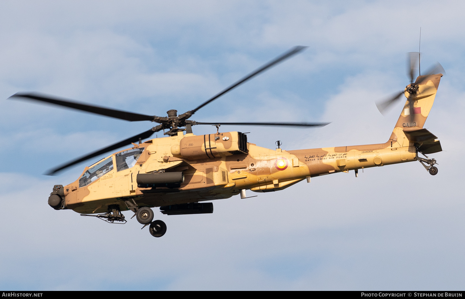 Aircraft Photo of QA119 | Boeing AH-64E Apache Guardian | Qatar - Air Force | AirHistory.net #417418