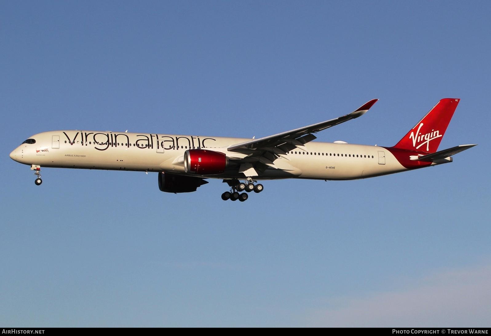 Aircraft Photo of G-VEVE | Airbus A350-1041 | Virgin Atlantic Airways | AirHistory.net #417425