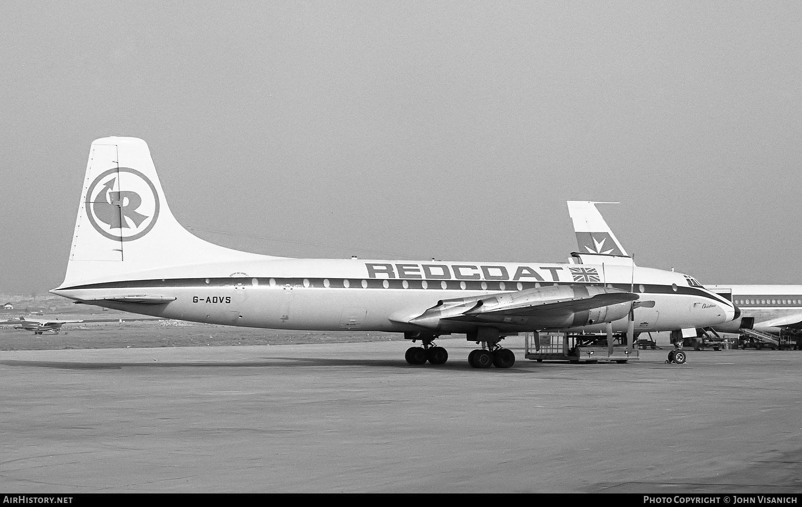 Aircraft Photo of G-AOVS | Bristol 175 Britannia 312(F) | Redcoat Air Cargo | AirHistory.net #417443