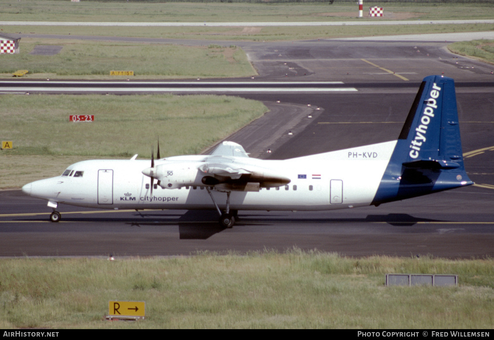 Aircraft Photo of PH-KVD | Fokker 50 | KLM Cityhopper | AirHistory.net #417596