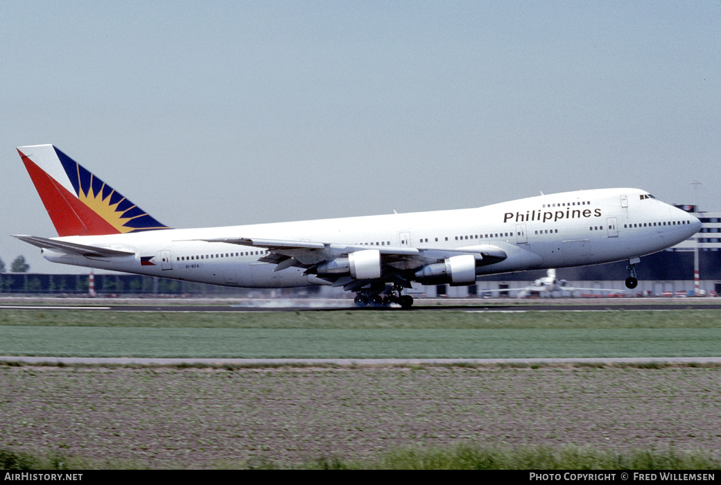 Aircraft Photo of EI-BZA | Boeing 747-283B | Philippine Airlines | AirHistory.net #417623