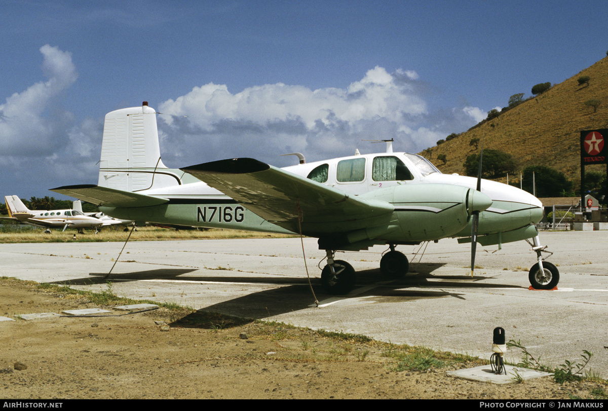 Aircraft Photo of N716G | Beech B50 Twin Bonanza | AirHistory.net #417648