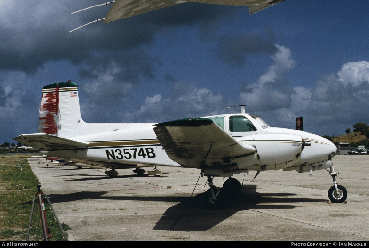 Aircraft Photo of N3574B | Beech B50 Twin Bonanza | AirHistory.net #417650