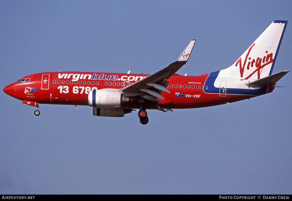 Aircraft Photo of VH-VBF | Boeing 737-7Q8 | Virgin Blue Airlines | AirHistory.net #417684