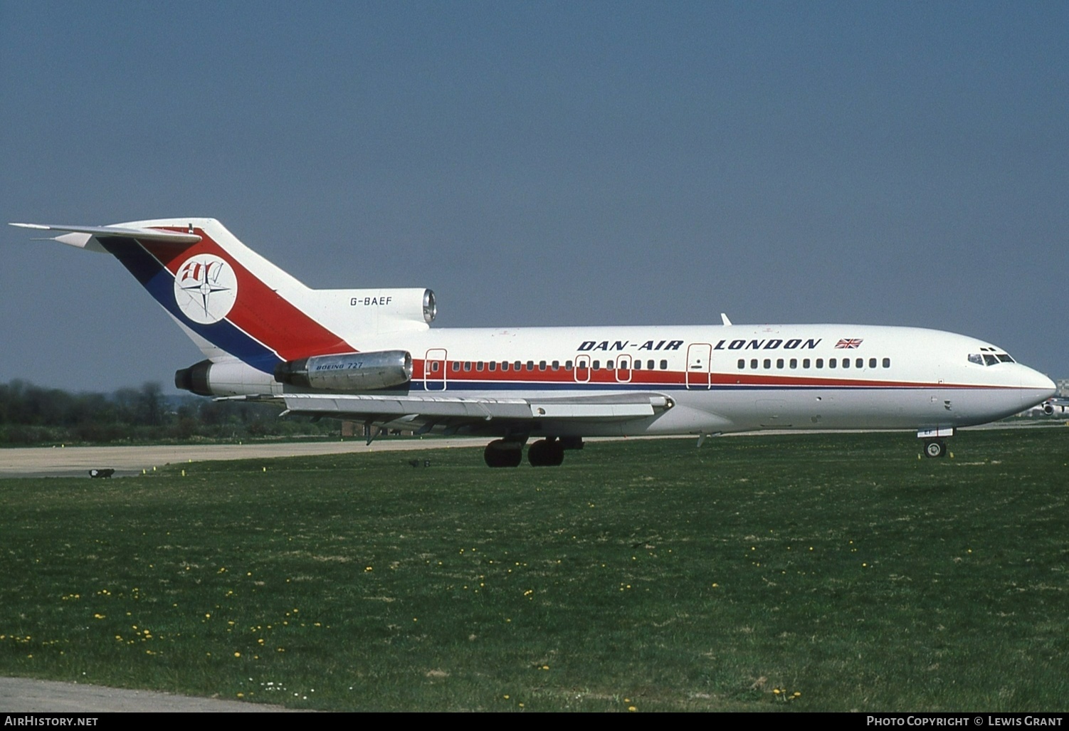 Aircraft Photo of G-BAEF | Boeing 727-46 | Dan-Air London | AirHistory.net #417713