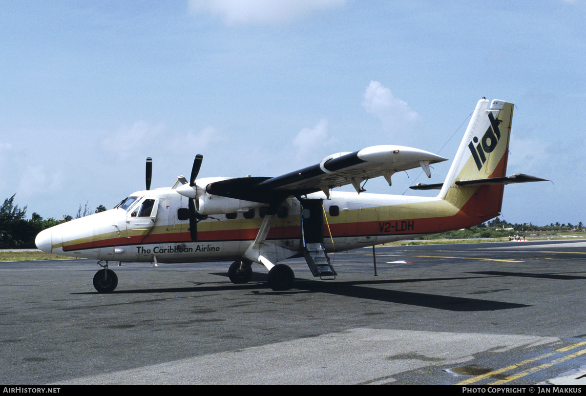 Aircraft Photo of V2-LDH | De Havilland Canada DHC-6-300 Twin Otter | LIAT - Leeward Islands Air Transport | AirHistory.net #417764