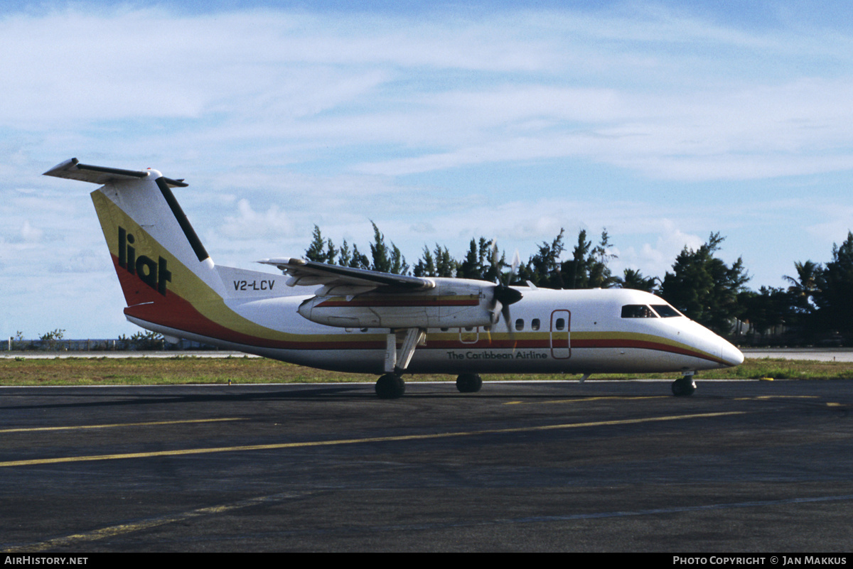 Aircraft Photo of V2-LCV | De Havilland Canada DHC-8-102 Dash 8 | LIAT - Leeward Islands Air Transport | AirHistory.net #417765