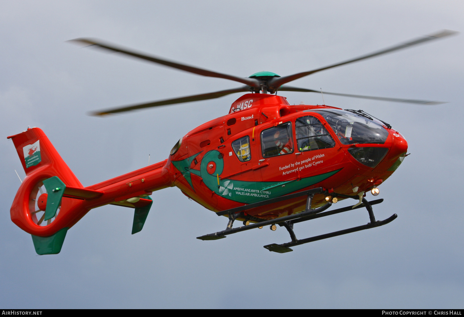 Aircraft Photo of G-WASC | Eurocopter EC-135T-2+ | Wales Air Ambulance | AirHistory.net #417790