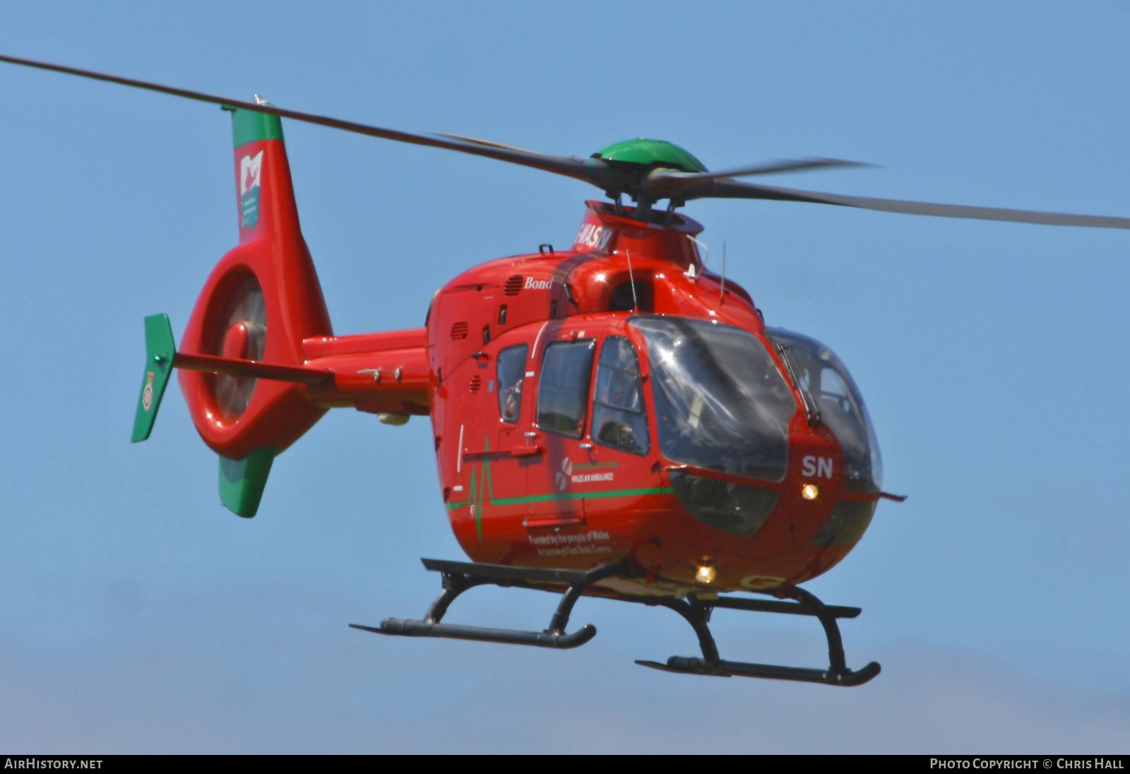 Aircraft Photo of G-WASN | Eurocopter EC-135T-2+ | Wales Air Ambulance | AirHistory.net #417793