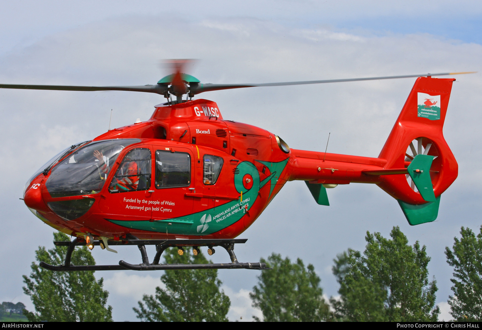 Aircraft Photo of G-WASC | Eurocopter EC-135T-2+ | Wales Air Ambulance | AirHistory.net #417794