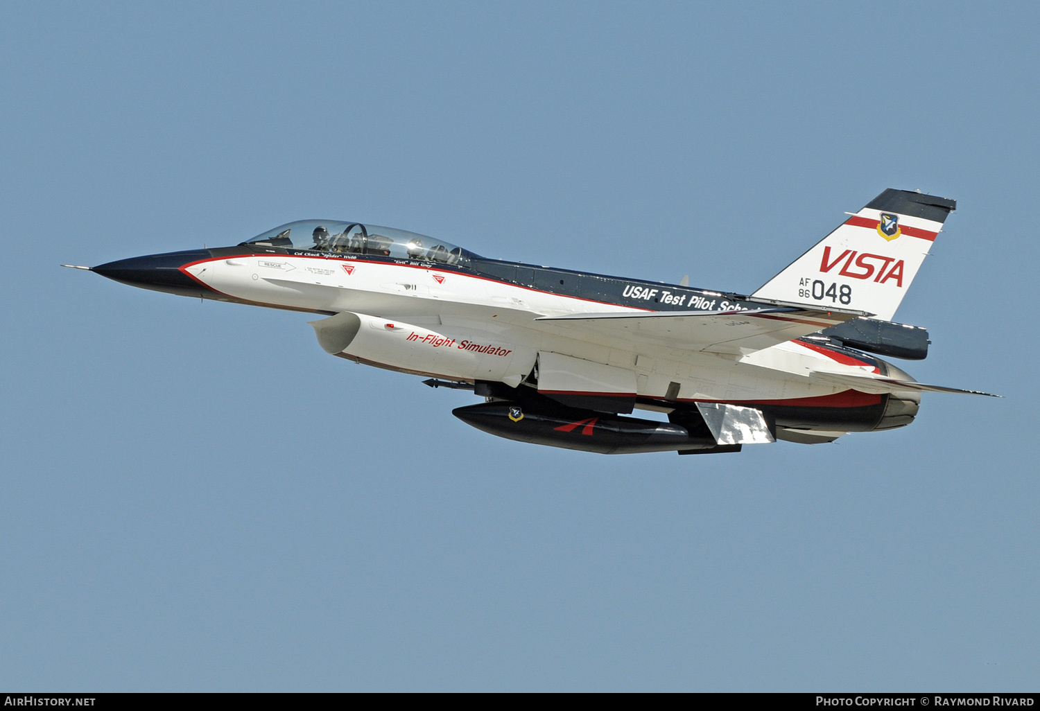 Aircraft Photo of 86-0048 / AF86-048 | General Dynamics NF-16D/VISTA Fighting Falcon | USA - Air Force | AirHistory.net #417835