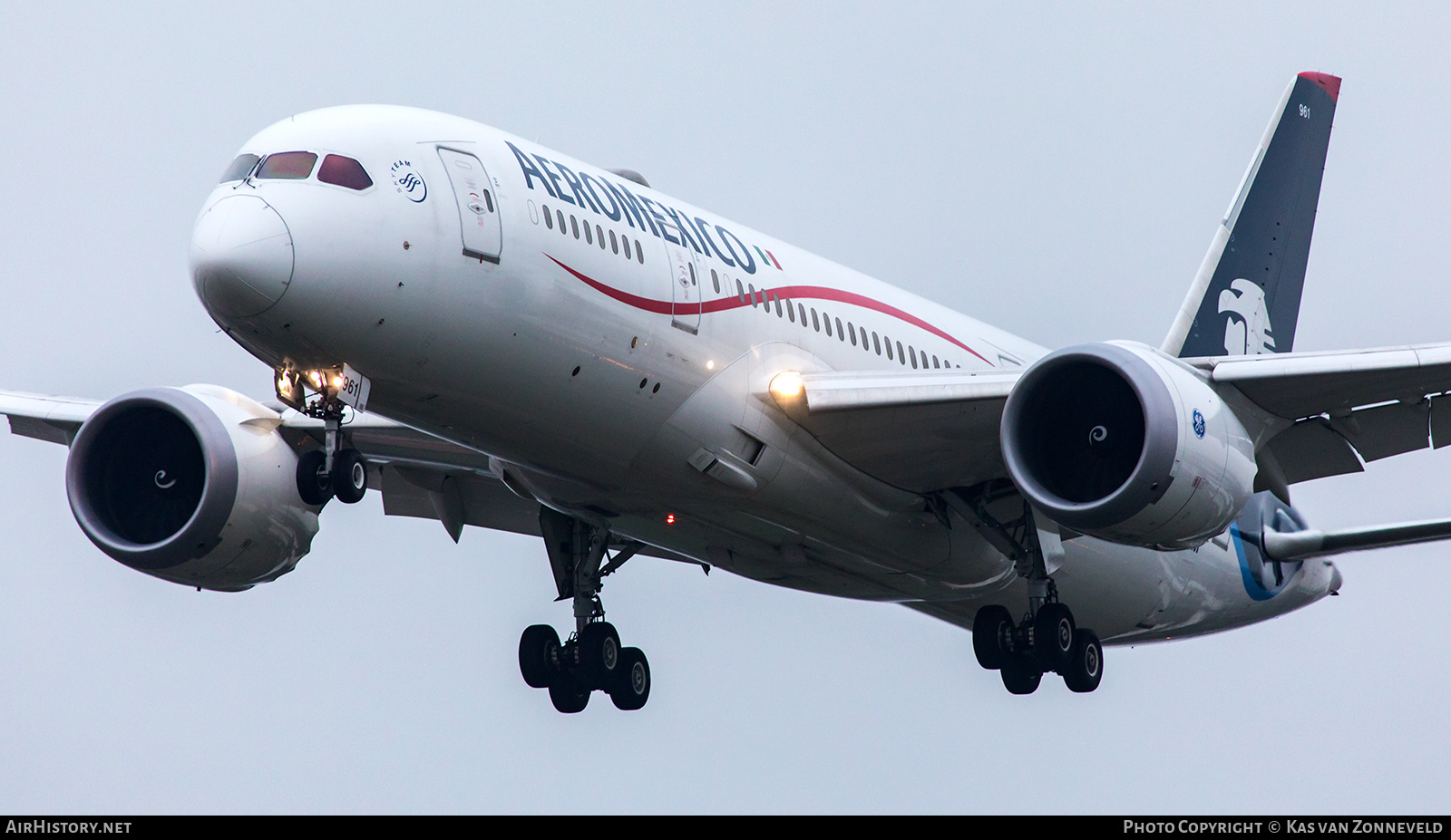 Aircraft Photo of N961AM | Boeing 787-8 Dreamliner | AeroMéxico | AirHistory.net #417941