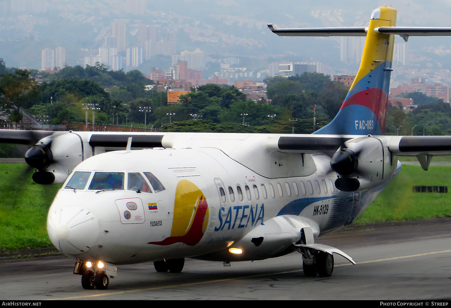 Aircraft Photo of FAC-1193 / HK-5129 | ATR ATR-42-600 | Colombia - Satena | AirHistory.net #418011