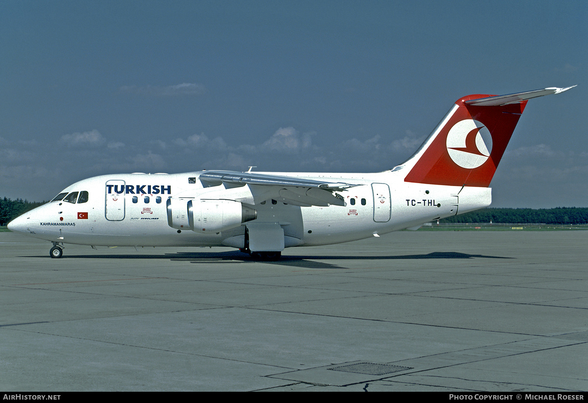 Aircraft Photo of TC-THL | British Aerospace Avro 146-RJ70 | Turkish Airlines | AirHistory.net #418053