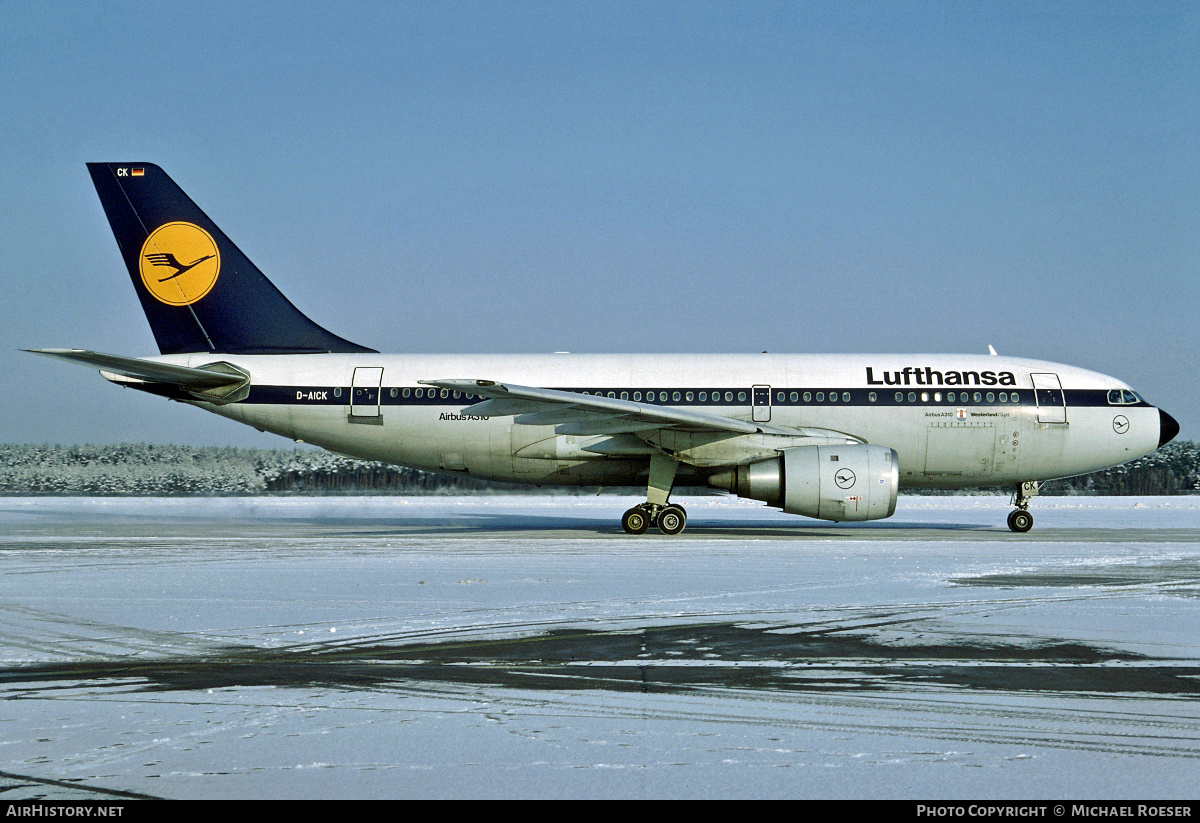 Aircraft Photo of D-AICK | Airbus A310-203 | Lufthansa | AirHistory.net #418089