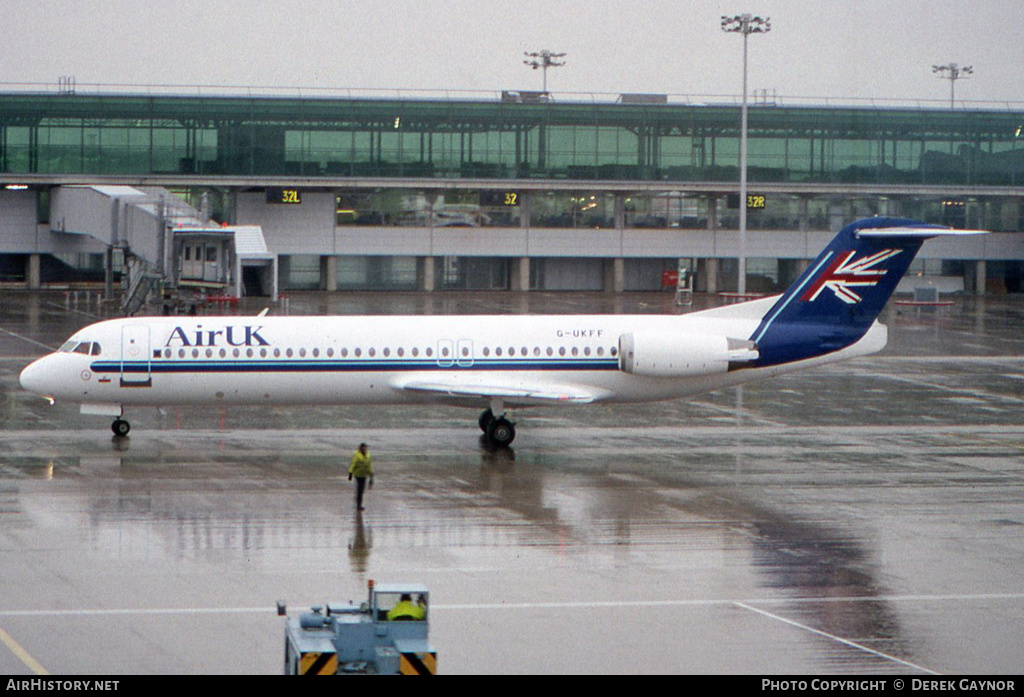 Aircraft Photo of G-UKFF | Fokker 100 (F28-0100) | Air UK | AirHistory.net #418158