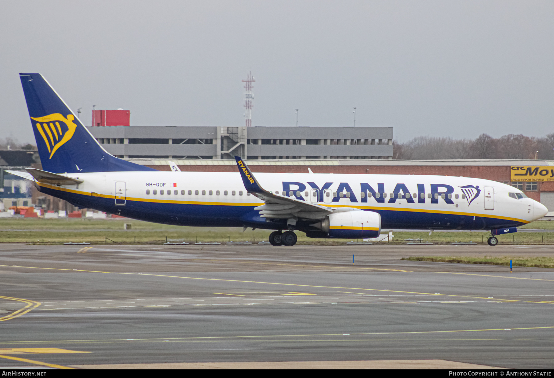 Aircraft Photo of 9H-QDF | Boeing 737-800 | Ryanair | AirHistory.net #418229