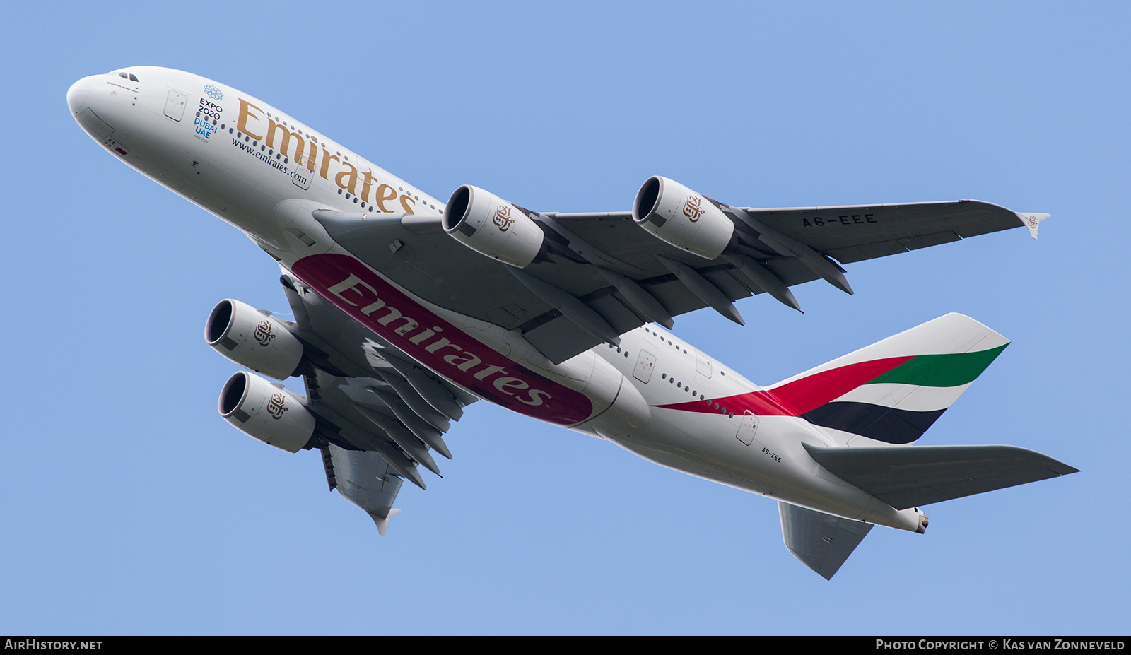 Aircraft Photo of A6-EEE | Airbus A380-861 | Emirates | AirHistory.net #418317