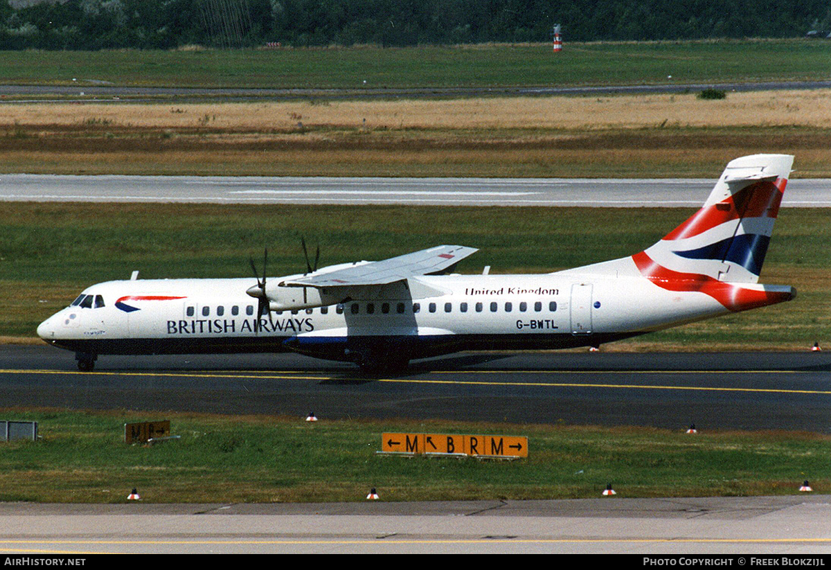 Aircraft Photo of G-BWTL | ATR ATR-72-202 | British Airways | AirHistory.net #418386