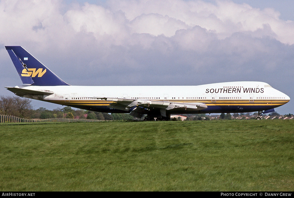Aircraft Photo of LV-AZF | Boeing 747-267B | Southern Winds | AirHistory.net #418407