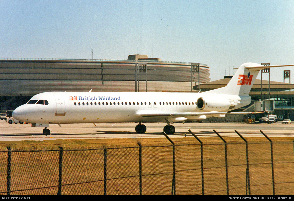 Aircraft Photo of PH-CFF | Fokker 100 (F28-0100) | British Midland Airways - BMA | AirHistory.net #418436