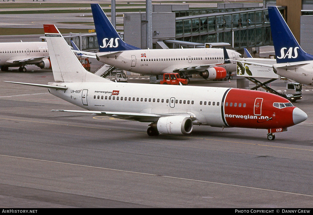 Aircraft Photo of LN-KKP | Boeing 737-3M8 | Norwegian | AirHistory.net #418597
