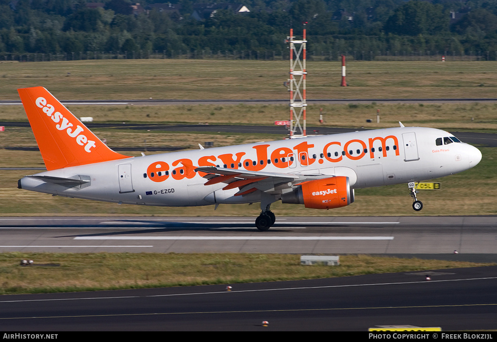Aircraft Photo of G-EZGD | Airbus A319-111 | EasyJet | AirHistory.net #418617
