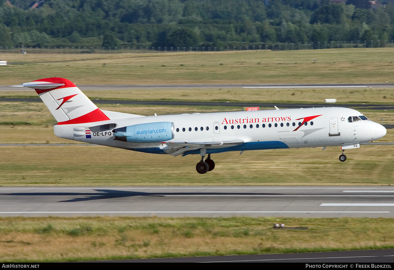 Aircraft Photo of OE-LFQ | Fokker 70 (F28-0070) | Austrian Arrows | AirHistory.net #418626