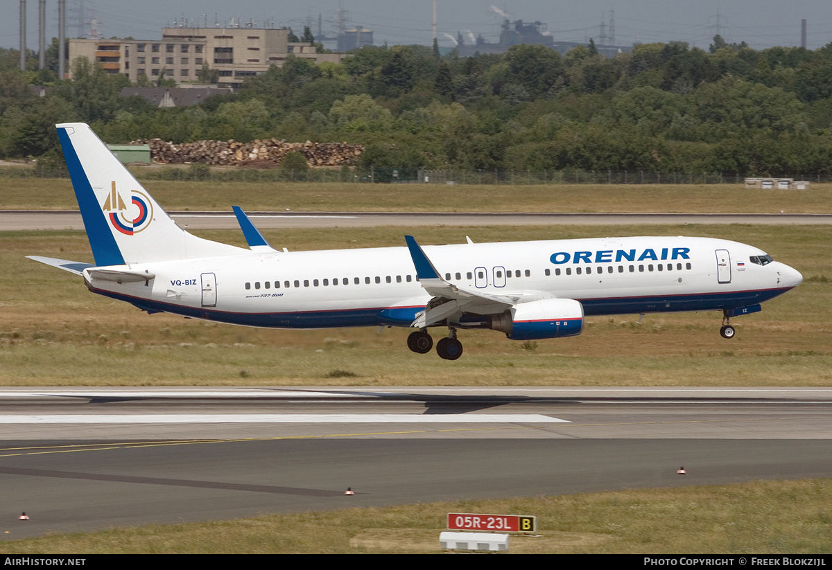 Aircraft Photo of VQ-BIZ | Boeing 737-86N | Orenair | AirHistory.net #418627