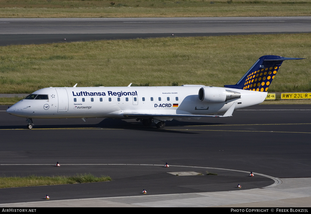 Aircraft Photo of D-ACRD | Bombardier CRJ-200ER (CL-600-2B19) | Eurowings | AirHistory.net #418630