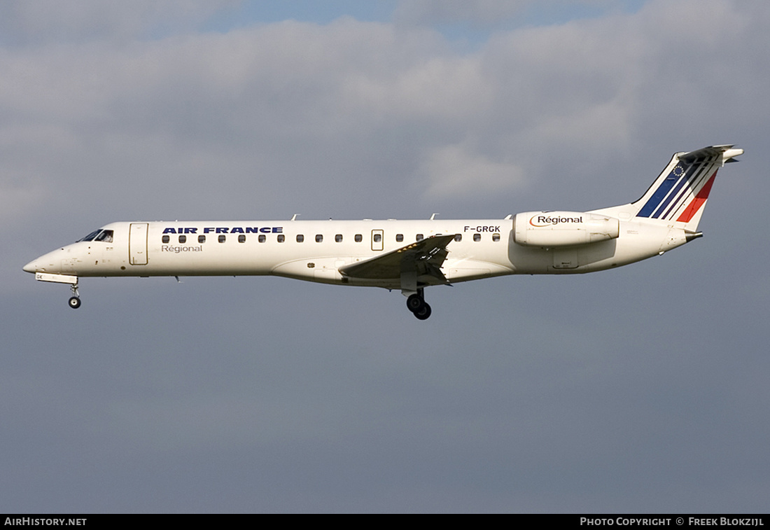 Aircraft Photo of F-GRGK | Embraer ERJ-145EP (EMB-145EP) | Air France | AirHistory.net #418635