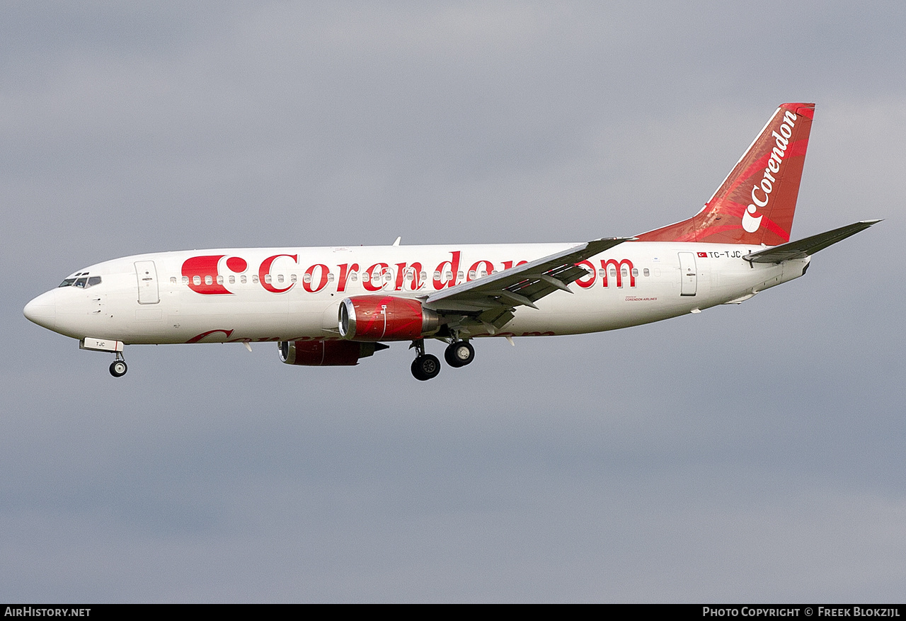 Aircraft Photo of TC-TJC | Boeing 737-4Q8 | Corendon Airlines | AirHistory.net #418639