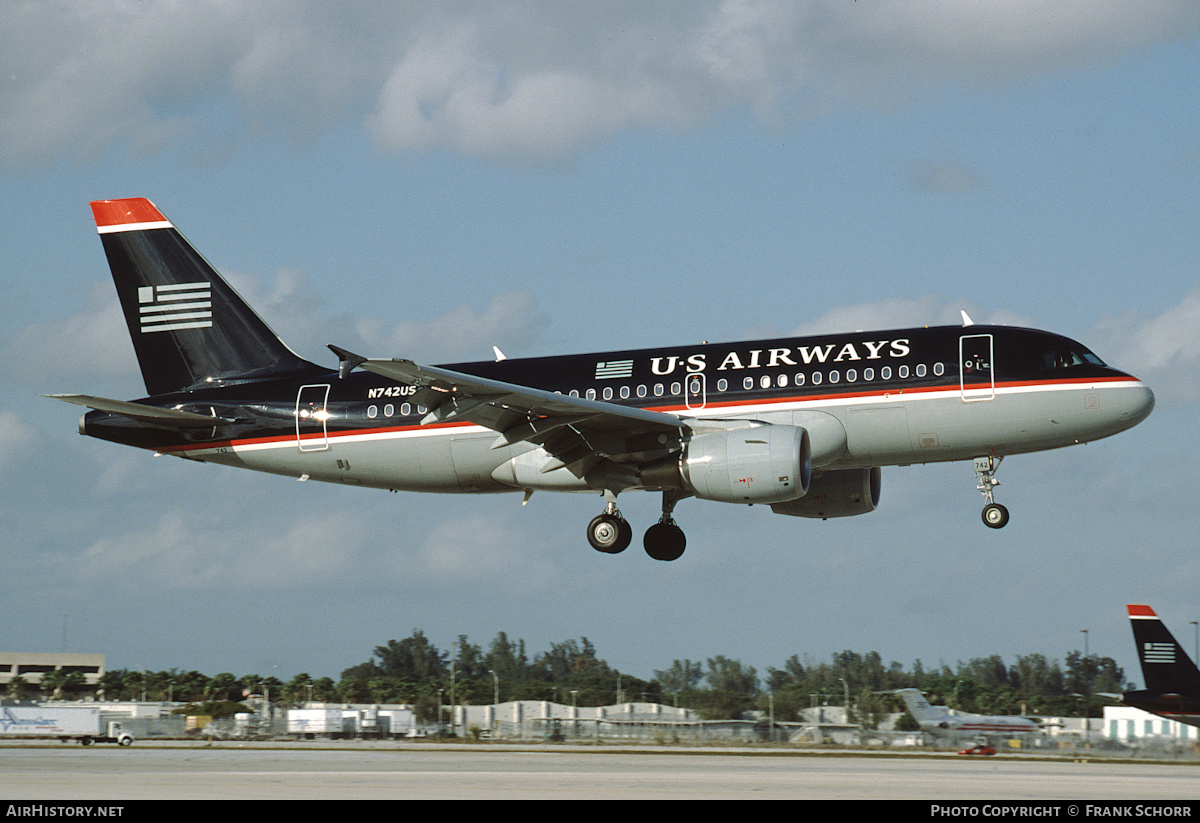 Aircraft Photo of N742US | Airbus A319-112 | US Airways | AirHistory.net #418642