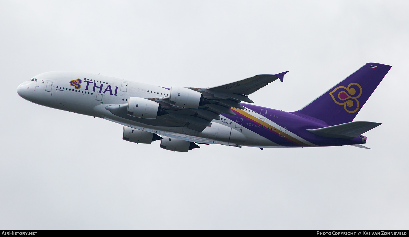 Aircraft Photo of HS-TUF | Airbus A380-841 | Thai Airways International | AirHistory.net #418695