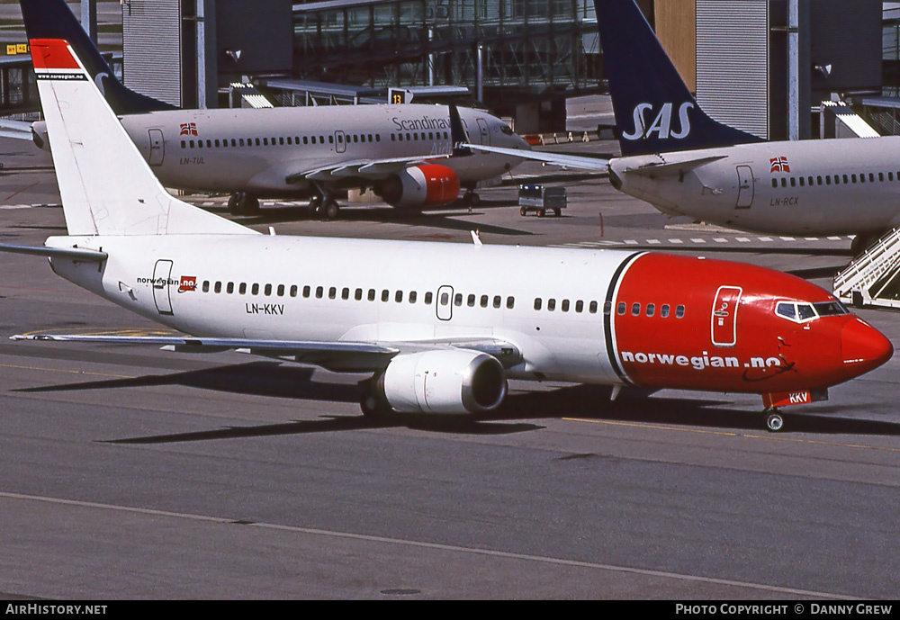 Aircraft Photo of LN-KKV | Boeing 737-3Y5 | Norwegian | AirHistory.net #418781