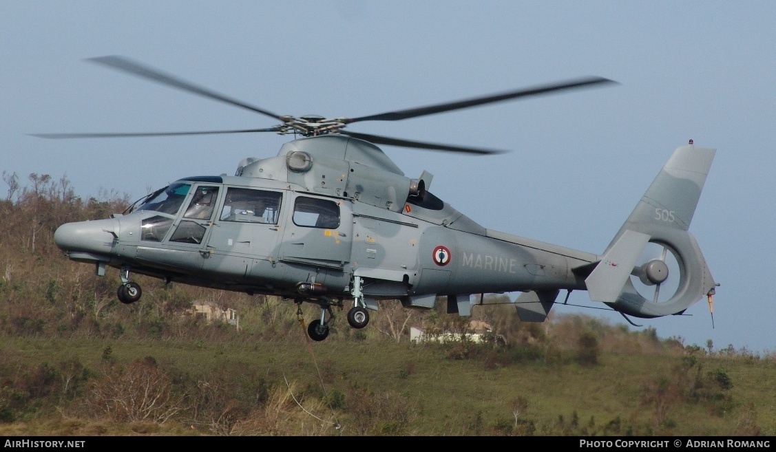 Aircraft Photo of 505 | Eurocopter AS-565SA Panther | France - Navy | AirHistory.net #418796