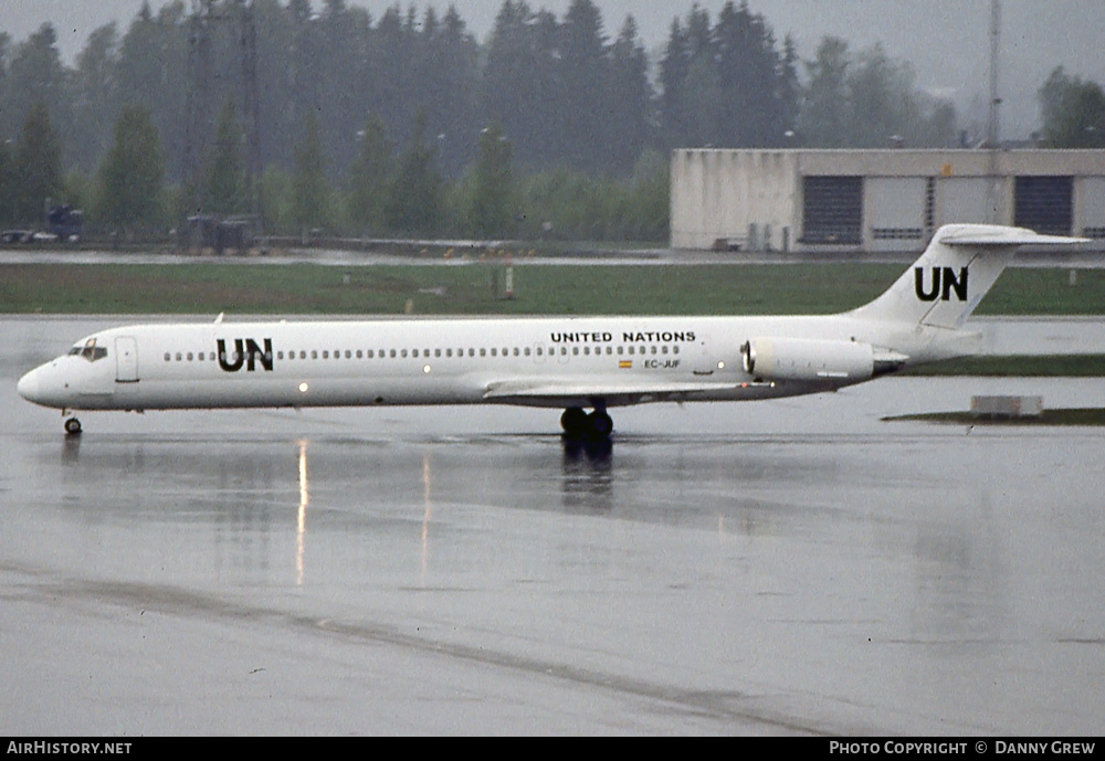 Aircraft Photo of EC-JUF | McDonnell Douglas MD-83 (DC-9-83) | United Nations | AirHistory.net #418905