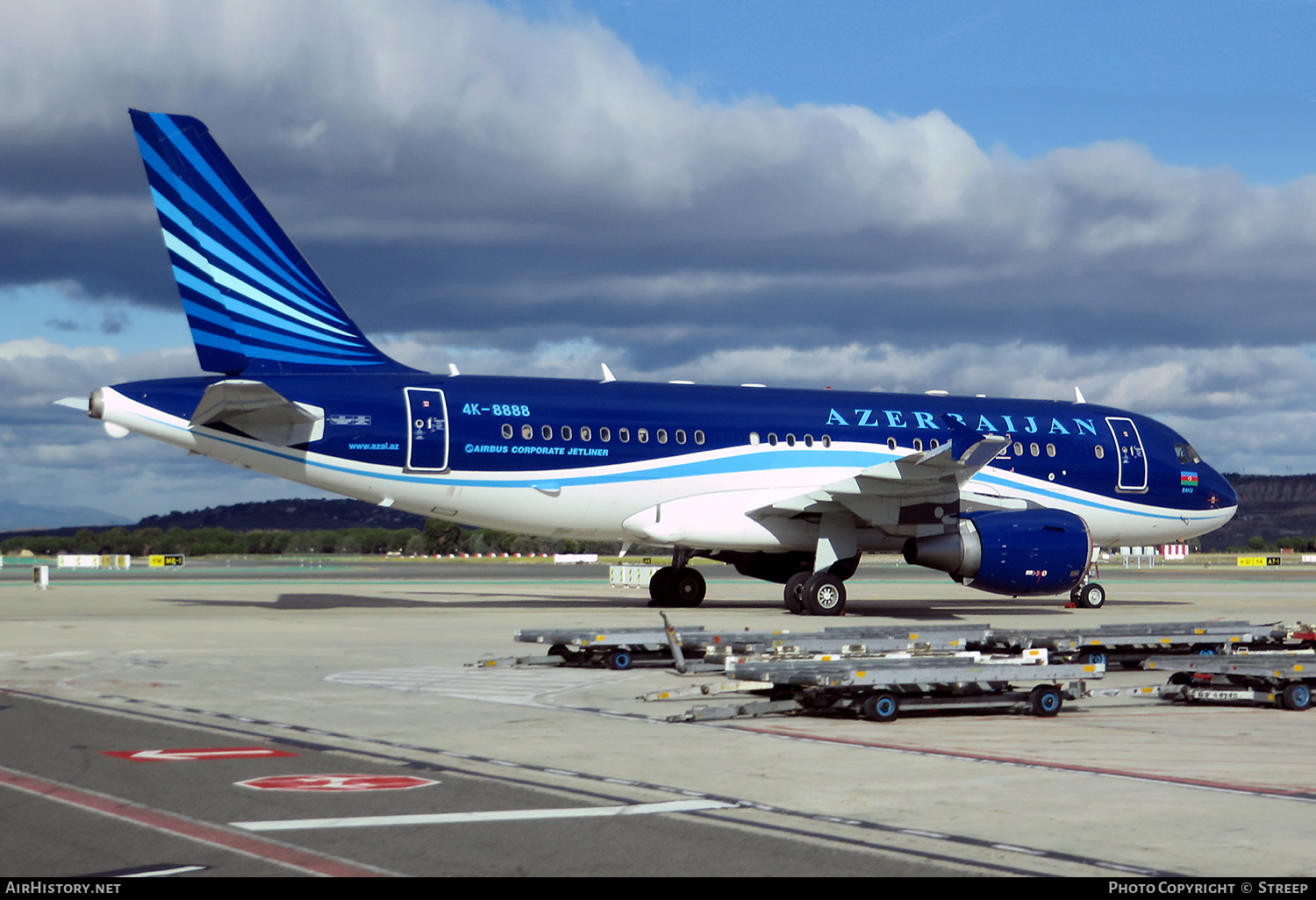 Aircraft Photo of 4K-8888 | Airbus ACJ319 (A319-115/CJ) | Azerbaijan Government | AirHistory.net #419009