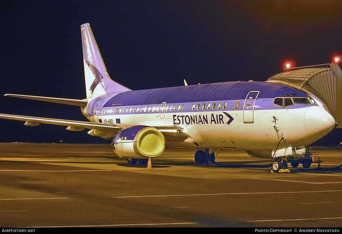 Aircraft Photo of ES-ABD | Boeing 737-5Q8 | Estonian Air | AirHistory.net #419025