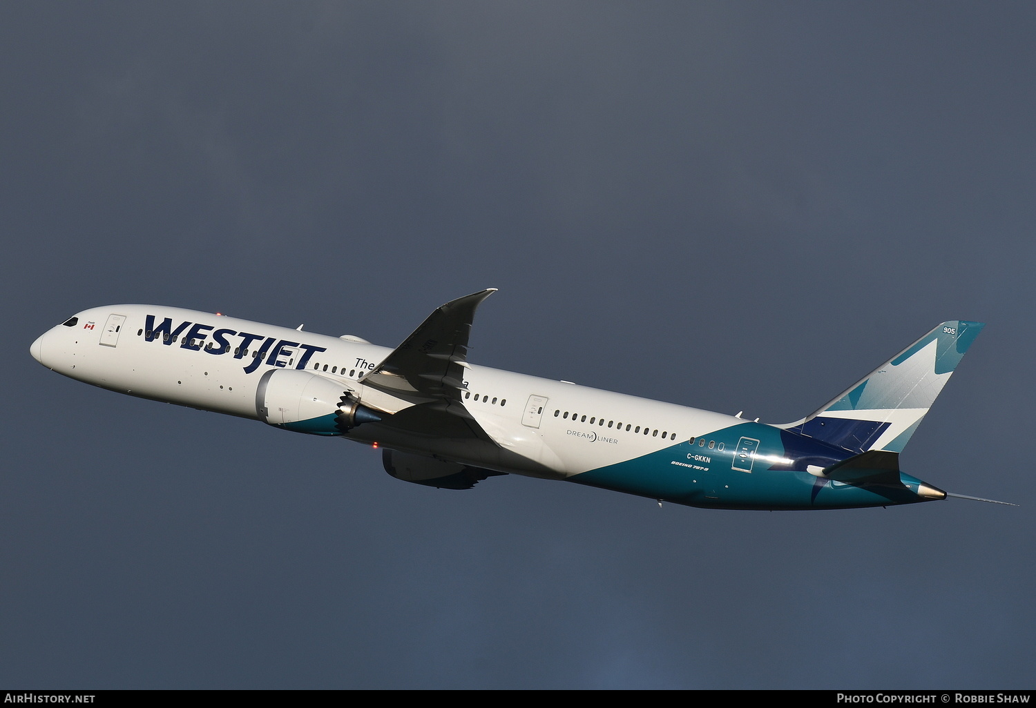 Aircraft Photo of C-GKKN | Boeing 787-9 Dreamliner | WestJet | AirHistory.net #419054