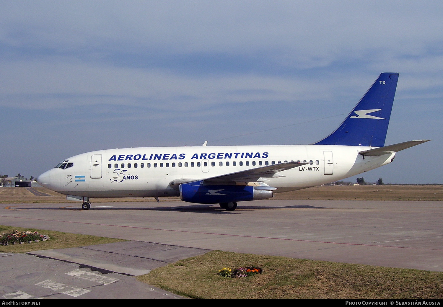 Aircraft Photo of LV-WTX | Boeing 737-281/Adv | Aerolíneas Argentinas | AirHistory.net #419060