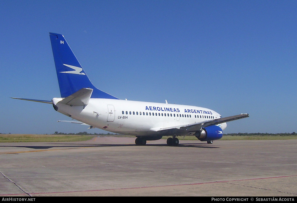 Aircraft Photo of LV-BIH | Boeing 737-53A | Aerolíneas Argentinas | AirHistory.net #419068