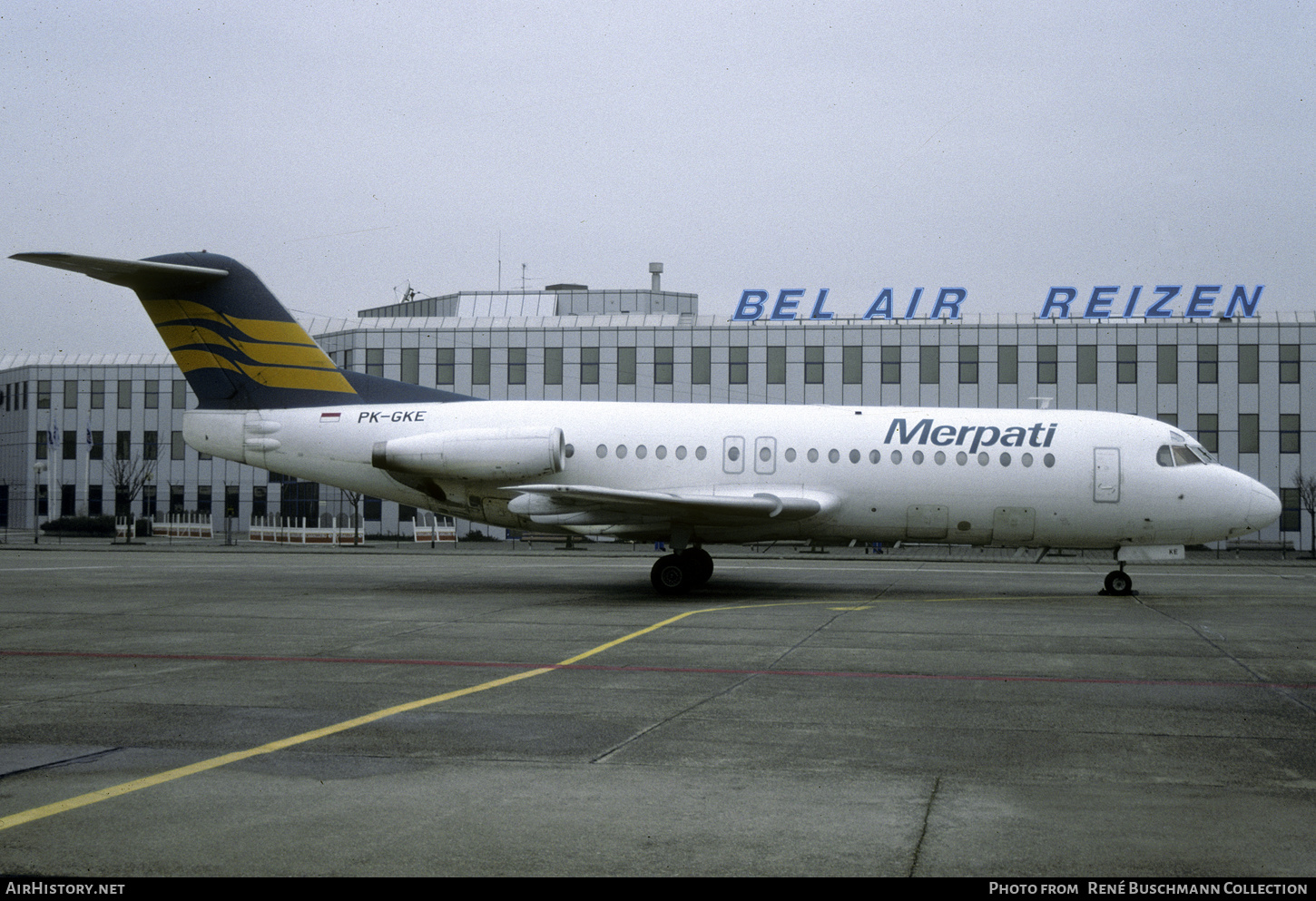 Aircraft Photo of PK-GKE | Fokker F28-1000 Fellowship | Merpati Nusantara Airlines | AirHistory.net #419075