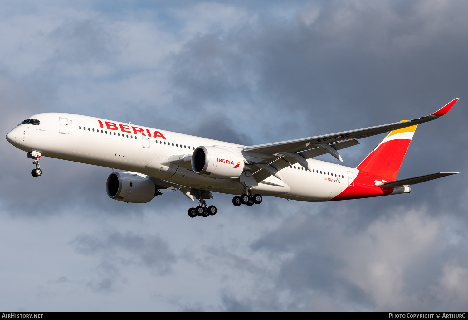 Aircraft Photo of F-WZFO / EC-NSC | Airbus A350-941 | Iberia | AirHistory.net #419088